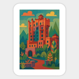 Hollywood Tower of Terror inspired by Mary Blair Sticker